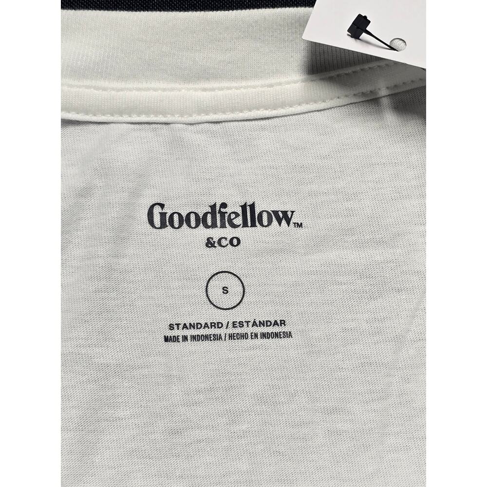 Goodfellow & Co Men's Graphic T-Shirt BBQ Cookout Embroidered White Cotton Tee - Picture 5 of 6